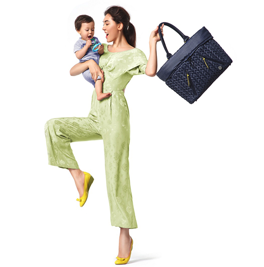 A Diaper Bag with Function and Fashion Cred: HAPP