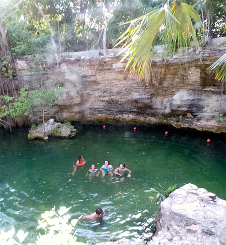 Generations Riviera Maya: Swimming in a cenote 