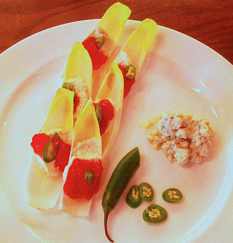 Strawberry Blue Cheese Endive
