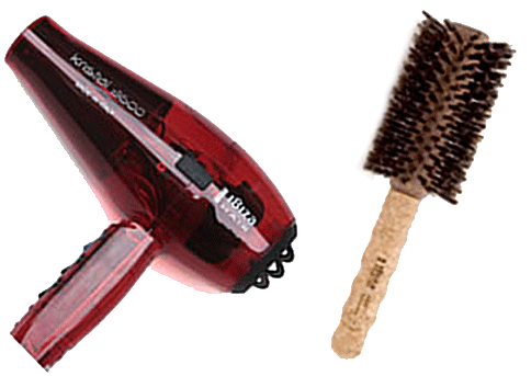 Ibiza Hairdryer and Hair Brush